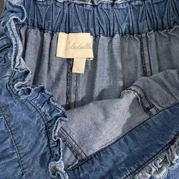 Cleobella REVOLVE Joplin Dress Shorts Chambray Denim Scandi Girl - Picture 11 of 17